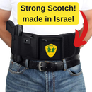 Tactical Israel Belly Band Holster for Concealed Carry - Athletic Flex FIT for Running, Jogging, Hiking - Glock 17-43 Ruger S&W M&P 40 Shield | for Men & Women
