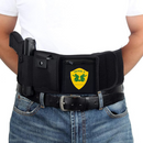 Tactical Israel Belly Band Holster for Concealed Carry - Athletic Flex FIT for Running, Jogging, Hiking - Glock 17-43 Ruger S&W M&P 40 Shield | for Men & Women