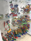 David Gerstein Art Window & Cat Metal Modern Sculpture