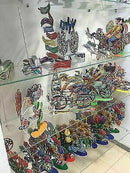 David Gerstein Leiter Radfahrer Zeitgenössische Fahrradfahrer Metallkunst...