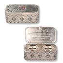 Judaica Nickel Travel Candlestick Shabbat Holiday Gift Hoshen Plate Engraved Heb