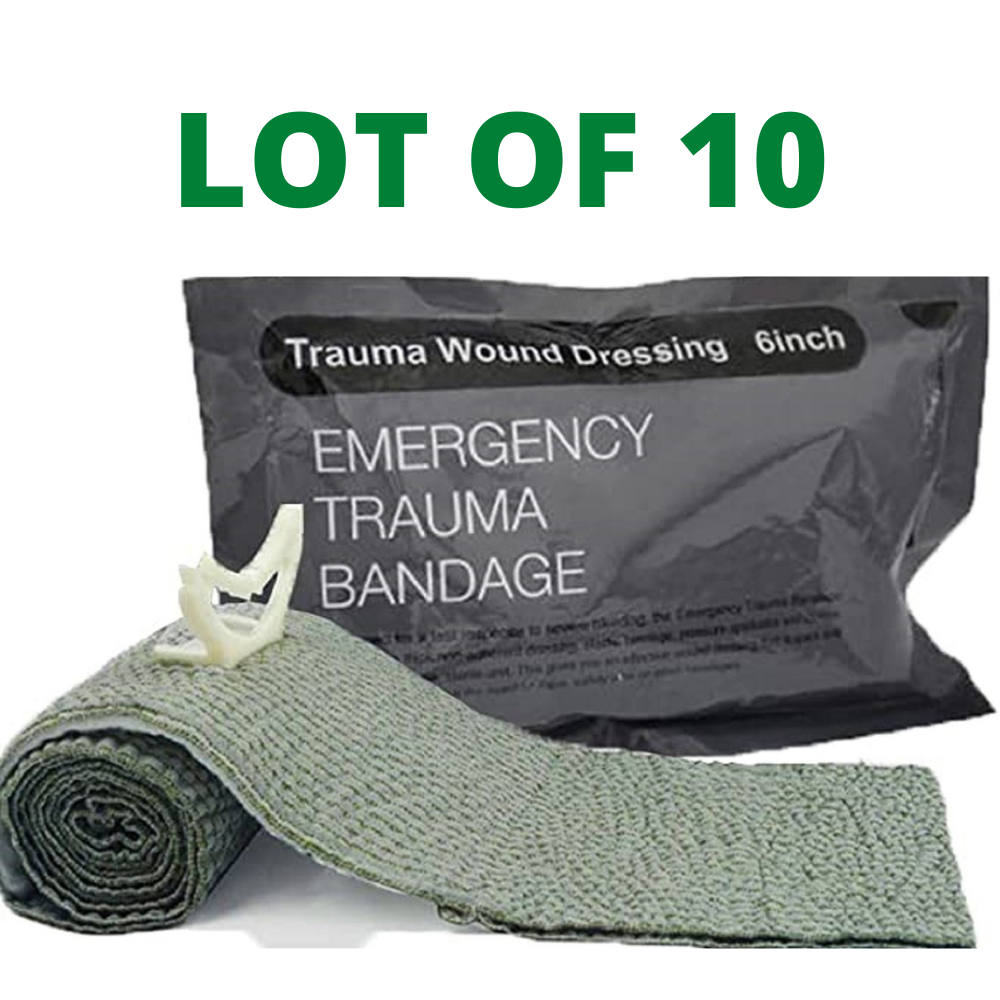 Lot 10 6 Inch Israeli Compression Bandage IFAK EMT Emergency Dressing