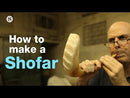 40'' half polished kosher kudu horn shofar.starting notes: E+-,F+-,G+- and more.