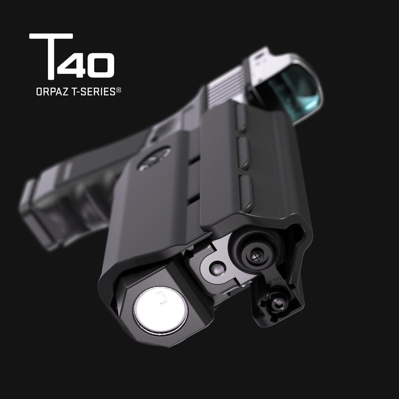 T40 Universal owb Light Bearing Holster Paddle Right hand See table Orpaz T40 Light Bearing Holster