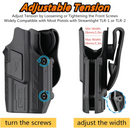 Mega-Fit Light Holster for Streamlight TLR-2/TLR-1 HL, Adjustable Screws to Fit Different Pistol Slide Widths - Right Handed