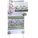 Tallit for women Bat mitzva Traditional Jewish Prayer Shawl Embroidered  include bag & kippa Jewish Art