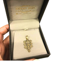 14K Gold - The Ten Sefirot - Pendant In The Shape Of The Tree Of Life - Jewish/Hebrew Kabbalah Jewelry - ***Only The Pendant***