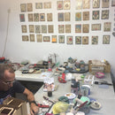 Gorgeous Tree of Life Mezuzah case. Ceramic Hand made Judaica artist