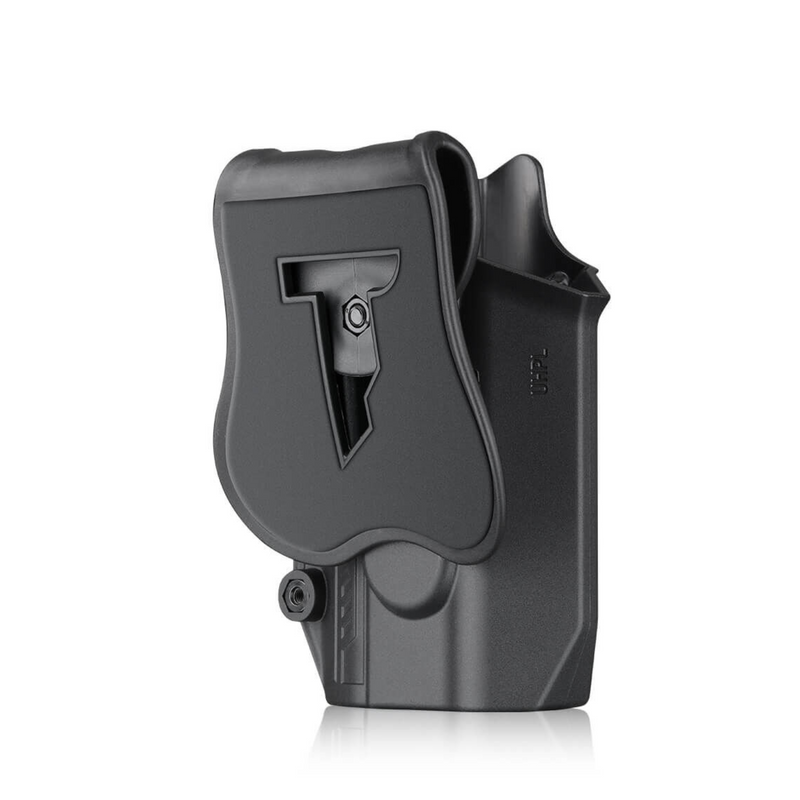 Universal Level 2 OWB Paddle Holster For Guns with Streamlight TLR-1/TLR-2 FITS OVER 150 GUN MODELS - LOW CUT ACCEPTS RED DOT