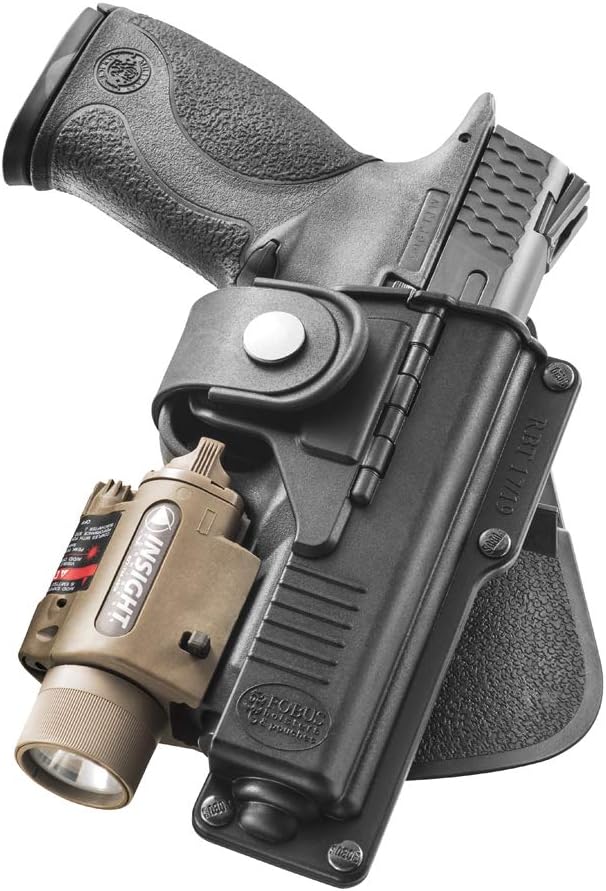 Fobus RBT19 OWB Optics Ready Tactical Holster, Right Handed-Only Fits Firearms Listed Below- Also Available as a Bundle with Lighthouse II & III