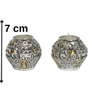 Jerusalem Candle Holders Candlesticks Silver and Gold Plated Sabbath 2.7 height Diameter 3.4 INCH