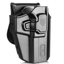 נרתיק חיצוני לאקדח אוניברסלי עם נעילה, יד ימין, מתאים ל 100 סוגי אקדחים ,מיועד לאימונים טקטיים,צייד,צבא,מטווח. מתכוונן