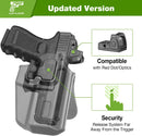 Universal OWB Holster for more than 100 models Finger Activated Right Hand