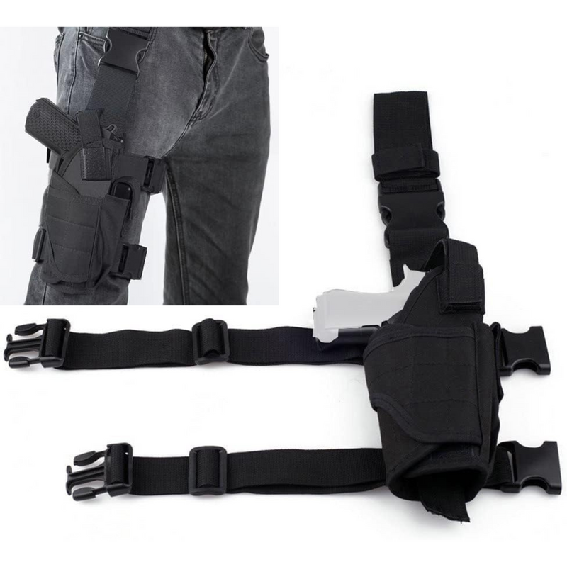 IDF Tactical Drop Leg Holster Adjustable Right Hand Thigh Pistol Gun Holster