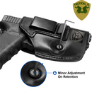 100% Full Grain Leather Universal IWB Holsters Fit Most Full Size and Compact