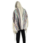 Special tallit Prayer Shawl for wedding or bar mitzvah, model of seven species, kosher made by Tlitania Israel. Judaica gift- Choose size (60x180cm/24"x72(24) Inches)