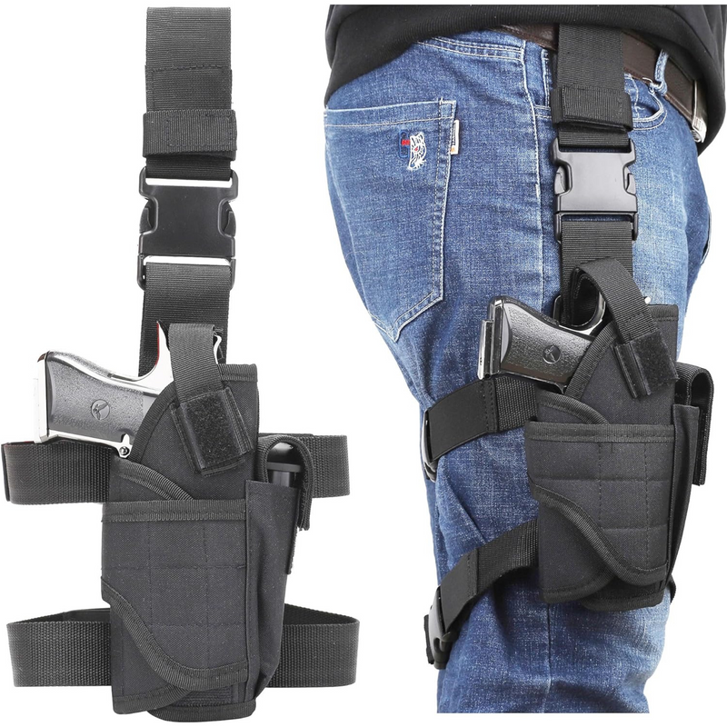 IDF Tactical Drop Leg Holster Adjustable Right Hand Thigh Pistol Gun Holster