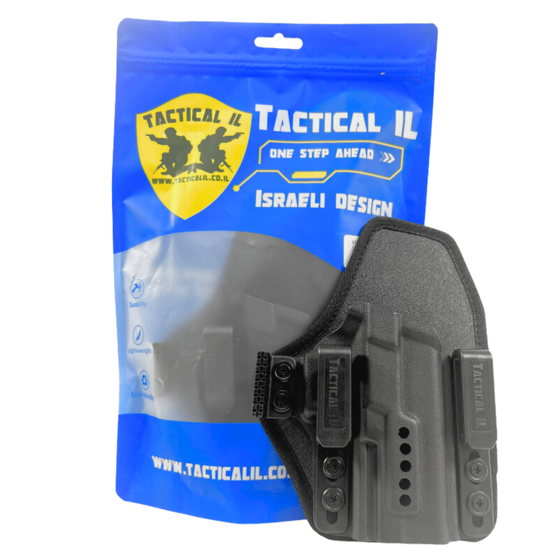 Tactical IL IWB Holster -Comfortable Everyday Carry Gear for  IWI masada slim right hand hybride Holsters Inside Waist Band with Concealment Claw