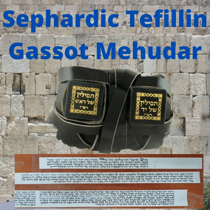 Sephardic Tefillin Gassot Certified Tefillin Phylacteries Mehudar Kosher Jewish