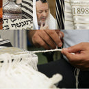 100% Wool Tallit Prayer Shawl Model Malchut Tzitzit Chabbad Jewish wedding,Talitnia Tallit - Made in Israel -Choose a size and color מלכות ,ציציות קשירה -חב"ד עבה