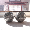 Amazing Shabbat travel Candlesticks - Metal Travel compact Size 2" Old City of Jerusalem