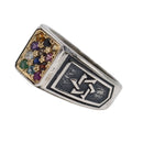 Amazing Hoshen Stones Ring 12 Tribes of Israel Jewish Symbol Judaica Gift Fine Handmade