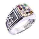 Amazing Hoshen Stones Ring 12 Tribes of Israel Jewish Symbol Judaica Gift Fine Handmade
