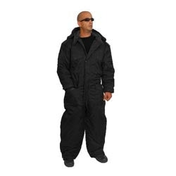 HERMONIT Coverall IDF Snowsuit Ski Snow Suit Men's Cold Winter Clothing - Black XL