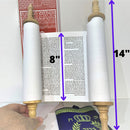 sefer Scroll Hebrew Jewish Bible Synagogue Judaica 14" cohen tsemach [Textbook B