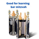 Glorious Hand Made Sefer Torah Scroll Replica Big 19.5" Sefaradic Judaica Rimonim and Yad
