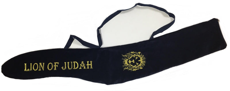 Shofar Velvet Bag XL Pouch Carry lion of juda Case Christian Judaica Yemenite