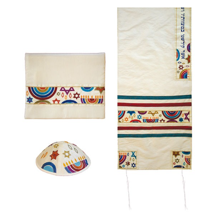 Yair Emanuel Talit Tallit Set – Rainbows of Many Colors