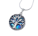 Amazing 925 Silver Tree of Life Roman Glass Pendant Necklace, Silver Tree of Life  Handmade item