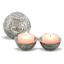Amazing Shabbat travel Candlesticks - Metal Travel compact Size 2" Old City of Jerusalem