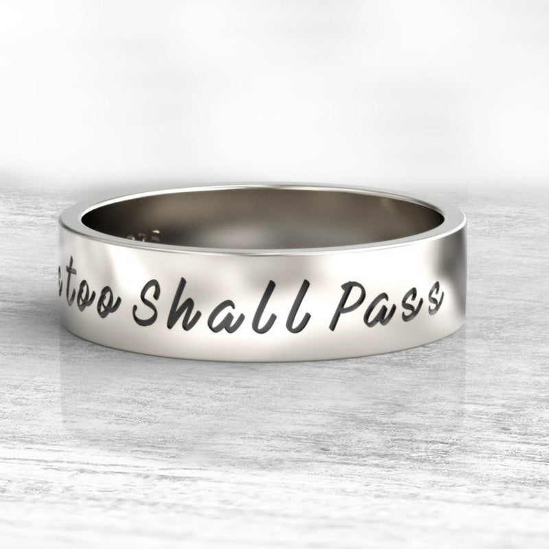 Amaizing This Too Shall Pass Ring ,Gam Zeh Ya'avor Ring, Motivational ring, Inspirational message ring ,Custom Message Ring, Choose Joy ring