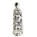 Amaizing Silver 925 CHAI / LIFE Mezuzah With Shema Israel Scroll And Chai / Life Kabbalah Symbol Israel Necklace Jerusalem Gift Hand Maid