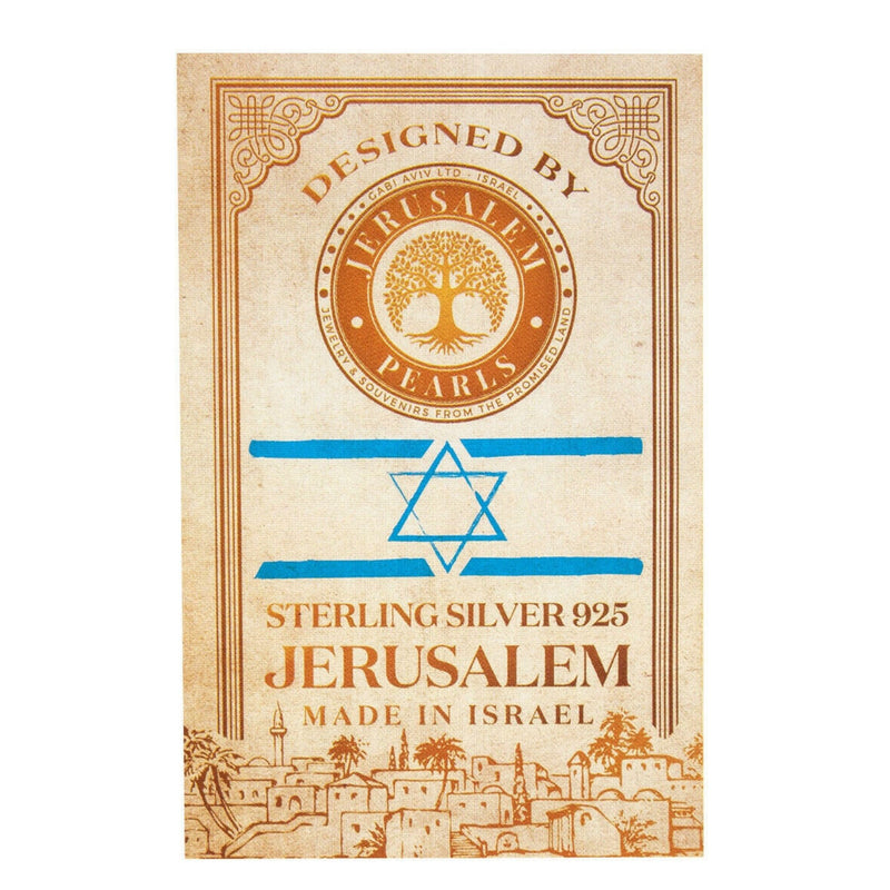Silver 925 Mezuzah & Shema Israel Scroll Flowers Decor Design Kabbalah Israel Necklace Jerusalem Gift
