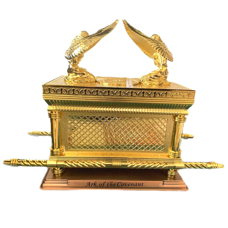 Gold Plated Copper JUMBO XXL Ark Of The Covenant Jewish Testimony Extra Large Ark Judaica Israel Gold Plated, Huge Ark Of The Covenant, 16 inches high x 10.5 inches long. 10 kg!