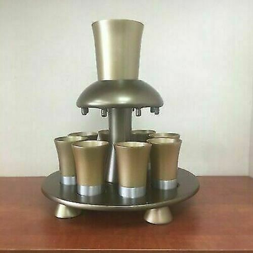 yair emanuel Anodize Aluminum Kiddush wine Fountain Gold