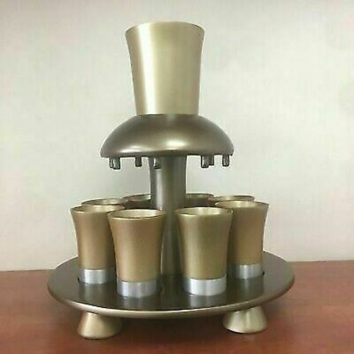 yair emanuel Anodize Aluminum Kiddush wine Fountain Gold