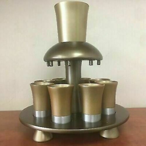 yair emanuel Anodize Aluminum Kiddush wine Fountain Gold