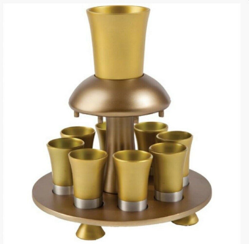 yair emanuel Anodize Aluminum Kiddush wine Fountain Gold