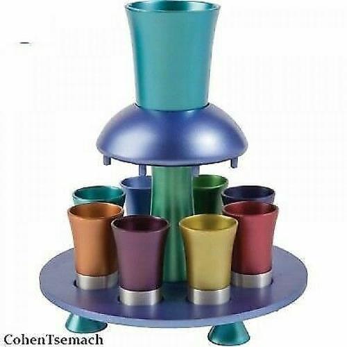 Jewish Judaica Shabbat Wine  Fountain DIVIDER 8 CUPS