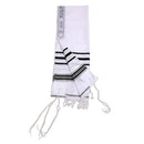 Kosher Tallit  Talit  Prayer Shawl in 55.1"X74.8" Made Israel Black&silver