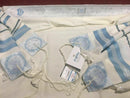 100% Wool Tallit Prayer Shawl in Light blue silver Stripes Size 55" L X 75" W