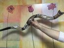 Amazing Silver - plated 45" Yemenite Horn Shofar Kudu Lion