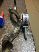 Amazing Silver - plated 45" Yemenite Horn Shofar Kudu Lion