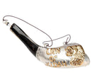Rare Anointing Sterling Silver Rams Horn Shofar 14"-15" - Lion Of Judah