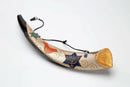 Messianic Oil 16"-18" Anointing Silver Kudu Shofar Menorah Star of David