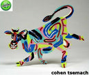 David Gerstein Art Elza Cow Metal Modern Sculpture